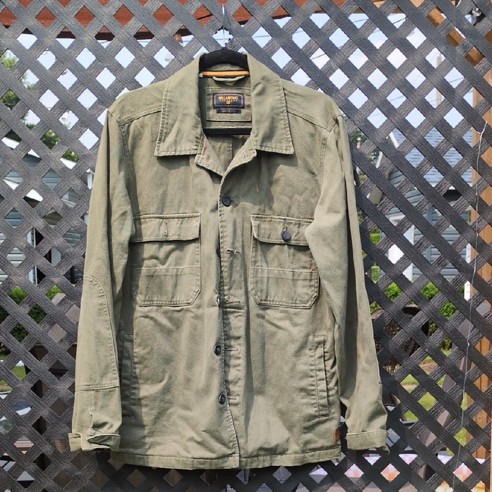 Billabong Olive Green Military Field Jacket